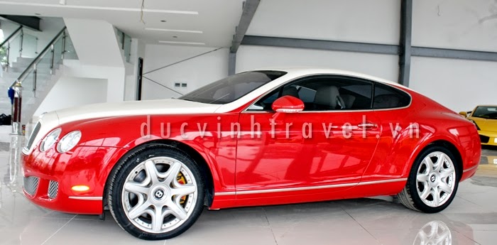 Cho thuê xe cưới Bentley Continental GT Đỏ