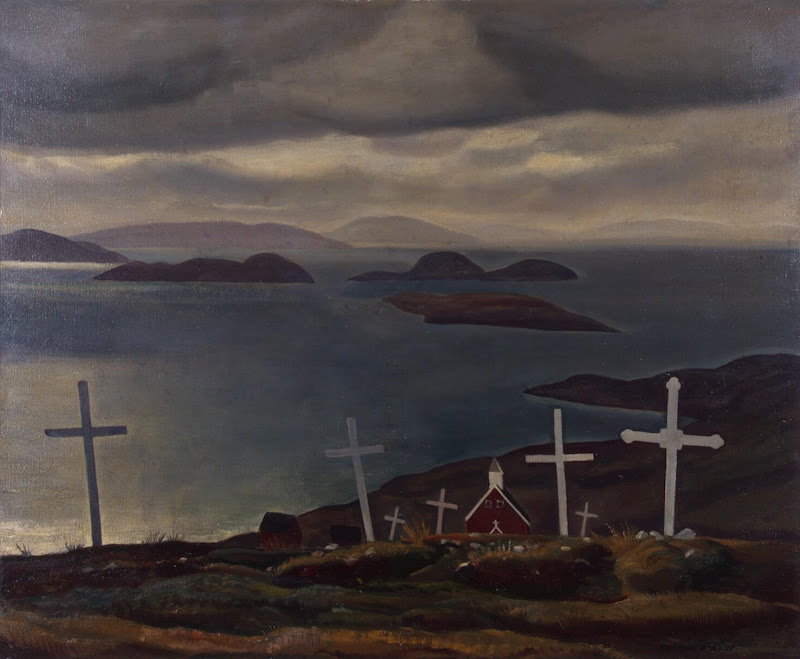 Christian Graves. South Greenland by Rockwell Kent - Landscape Paintings from Hermitage Museum