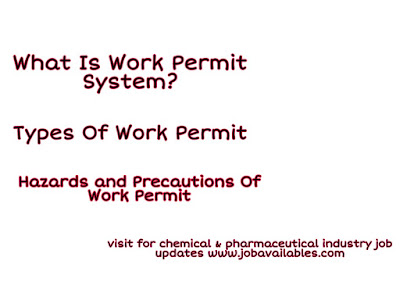 Job Availables, What Is Work Permit?, Different Types Of Work Permit, Hazards and their Precaution- Interview QnA by Job Availables