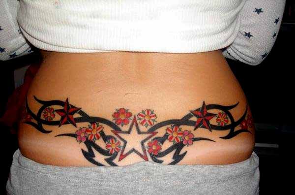 Special Lower Back Tattoo Design