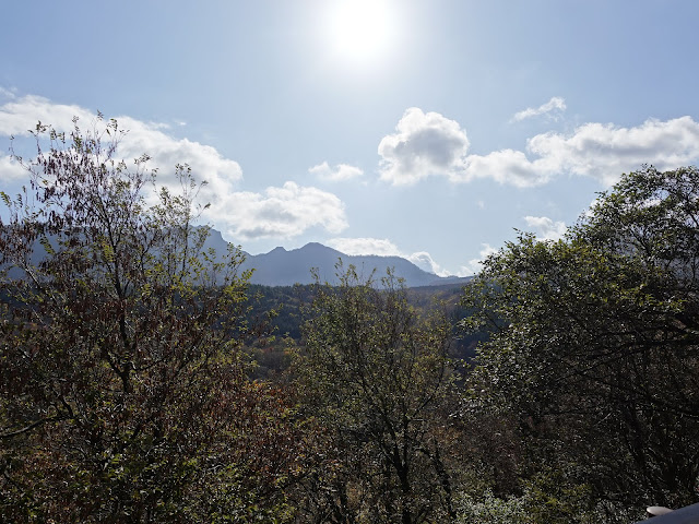 大山の香取の山道からの眺望