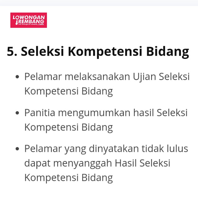 3 Langkah Mudah Seleksi Kompetensi Bidang CPNS Sobat Loker Rembang