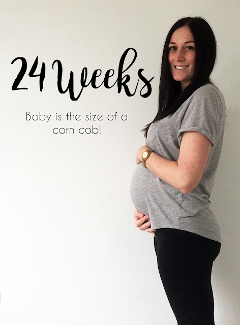 24 Weeks -- Baby is the size of a corn cob! | jennafromtheblog.com