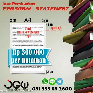 Jasa Penulisan Personal Statement