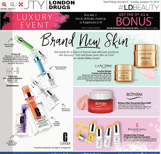 London Drugs Flyer Luxury Event January 4 – 13, 2019