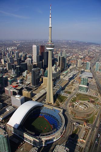 card on the Rogers Centre