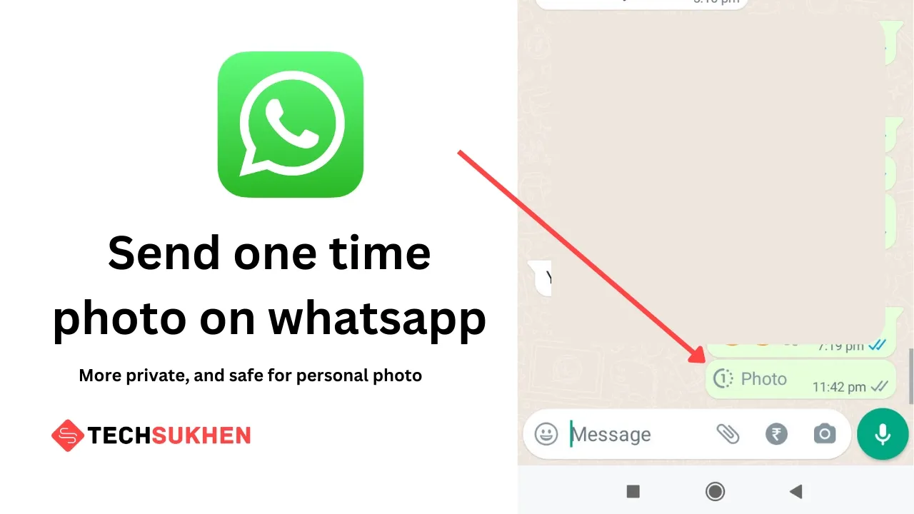 How To Send View Once Photo On WhatsApp