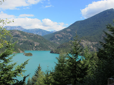 Heading up by Diablo lake on day 2