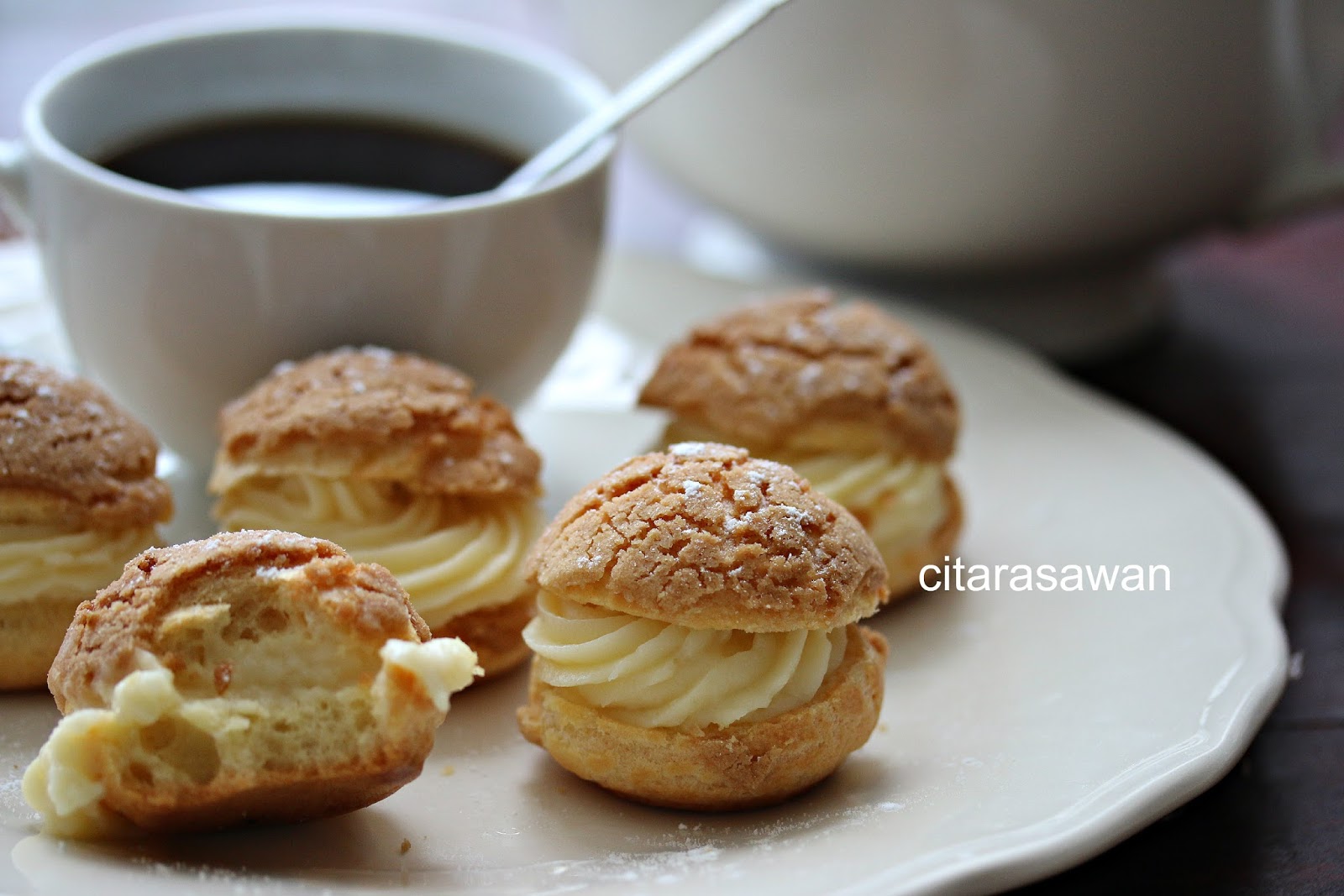 Cream Puff Rangup / Cream Puff Craquelin ~ Resepi Terbaik