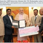 SRM University Chancellor Contributes to Prime Minister's National Relief Fund