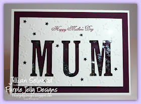 Mother's Day Card, Rich Razzleberry, Large letters framelits