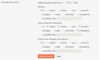 settingan tag tajuk robots khusus di blog inspiratif