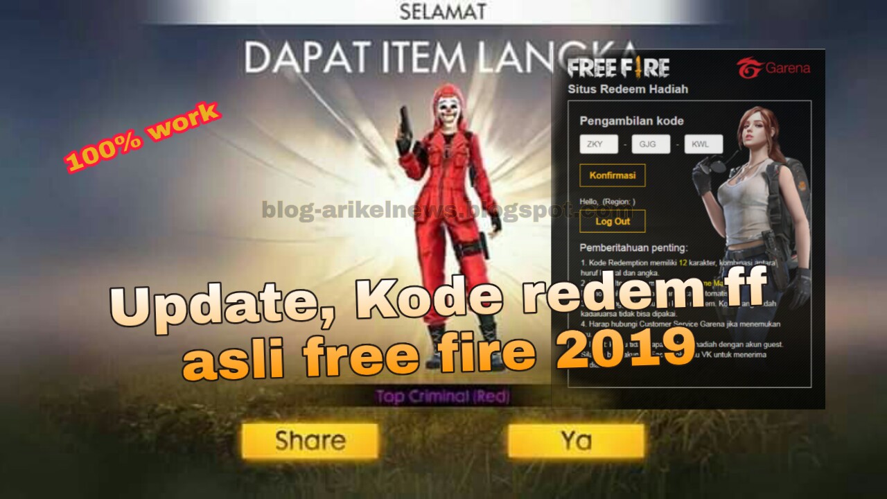 Kode Redeem Ff