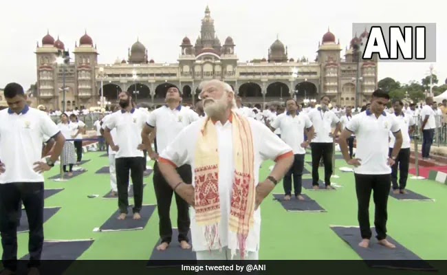Yoga Day 2022: PM Modi is leading the Yoga Day celebrations from Mysuru.