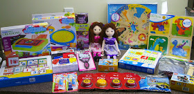 Toys R Us blog giveaway win shopping spree for Operation Christmas Child shoeboxes.