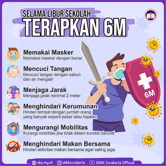 Twibbon | Selama Libur Sekolah Terapkan Protokol Kesehatan