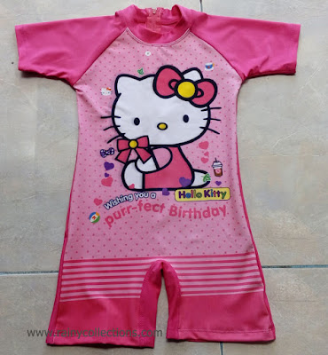 baju renang anak karakter hello kitty model diving pendek yang cantik