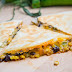 Caramelized Corn and Black Bean Quesadillas with Roast Zucchini Salsa