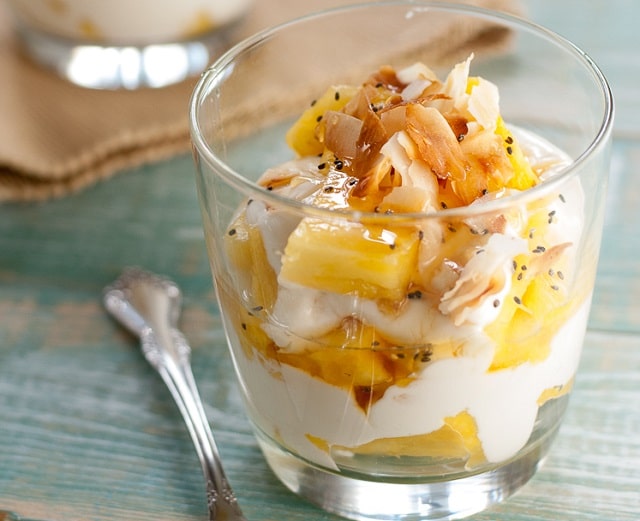 pina colada yogurt parfait healthy recipe