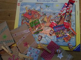 Adventskalender aus Papiertüten