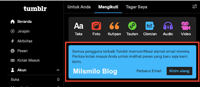 cara membuat blog di tumblr, cara membuat akun tumblr