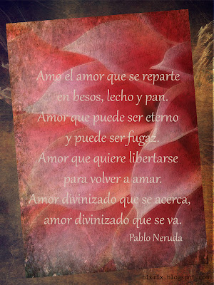 Imagen con frase Poema  Pablo Neruda