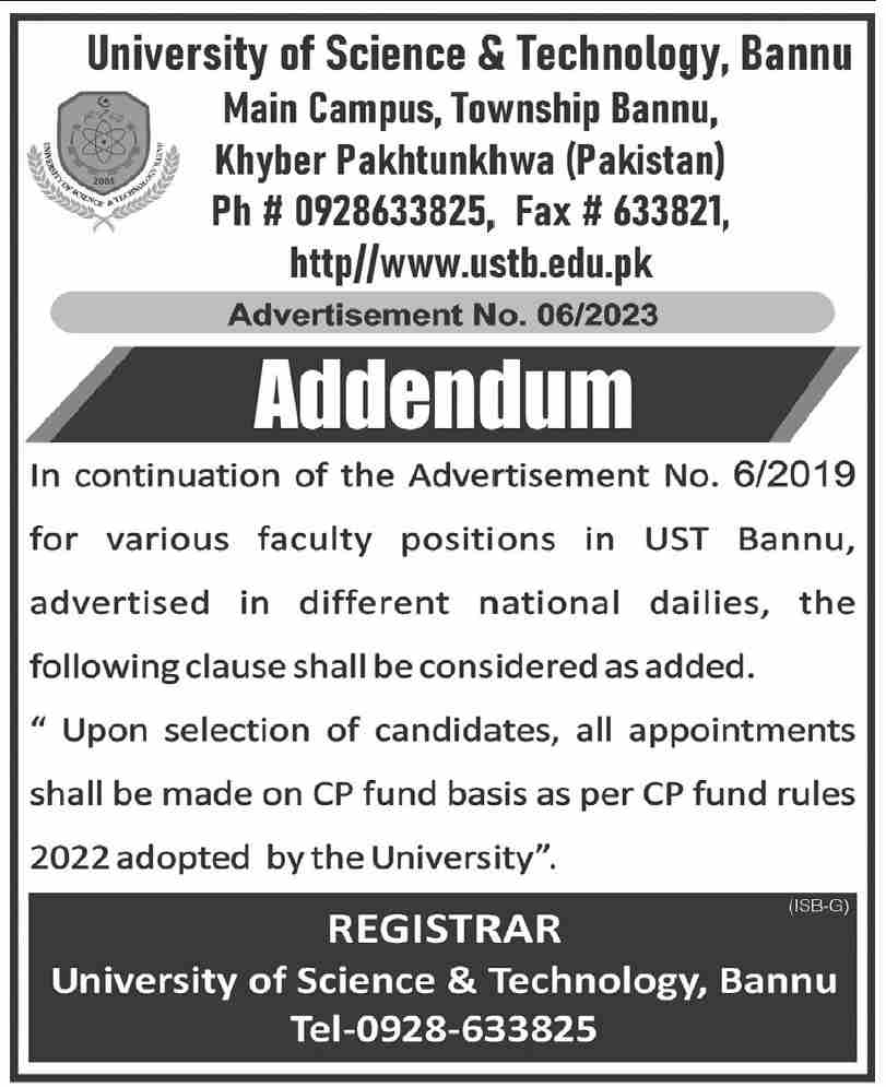 Jobs in University of Science & Technology