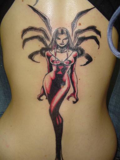Spider Tattoo Designs For Hot Girl New