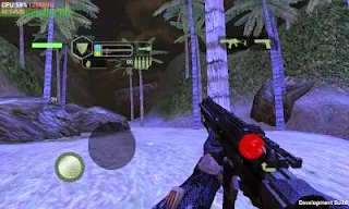 Screenshots of the Crysis for Android tablet, phone.