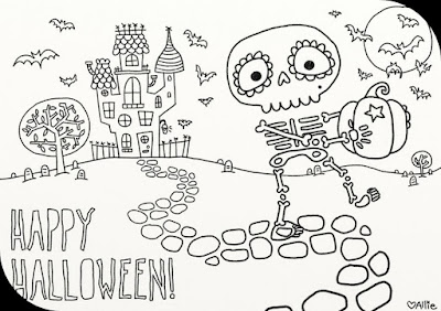Happy Halloween Coloring Pages FREE Printable