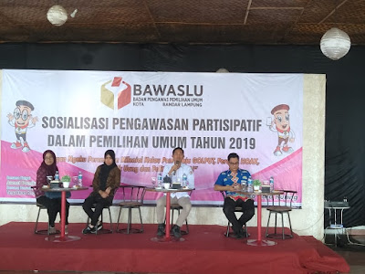 Bawaslu Bandarlampung Gelar Sosialisasi Pengawasan Partisipatif Pada Pemilu 2019