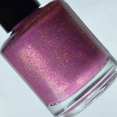 mauve holo nail polish