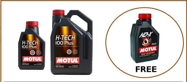 Promo beli oli Motul Hi Tech gratis oli gear Motul HD-X