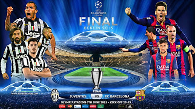 Final liga Champion 2015 Juventus vs Barcelona : Ajang duel memburu Treble Winners