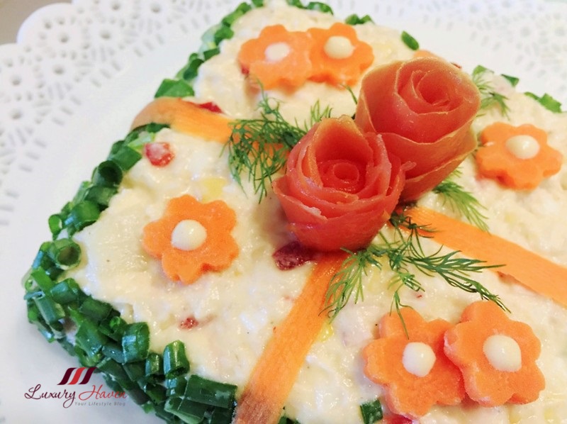 Halal Japanese Potato Salad Cake, A Tasty Eye Candy Recipe!