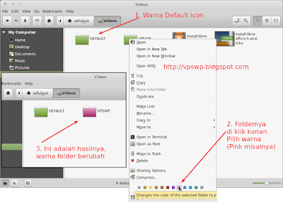 Cara Mengubah Warna Folder di Linux Mint 17.1 Cinnamon