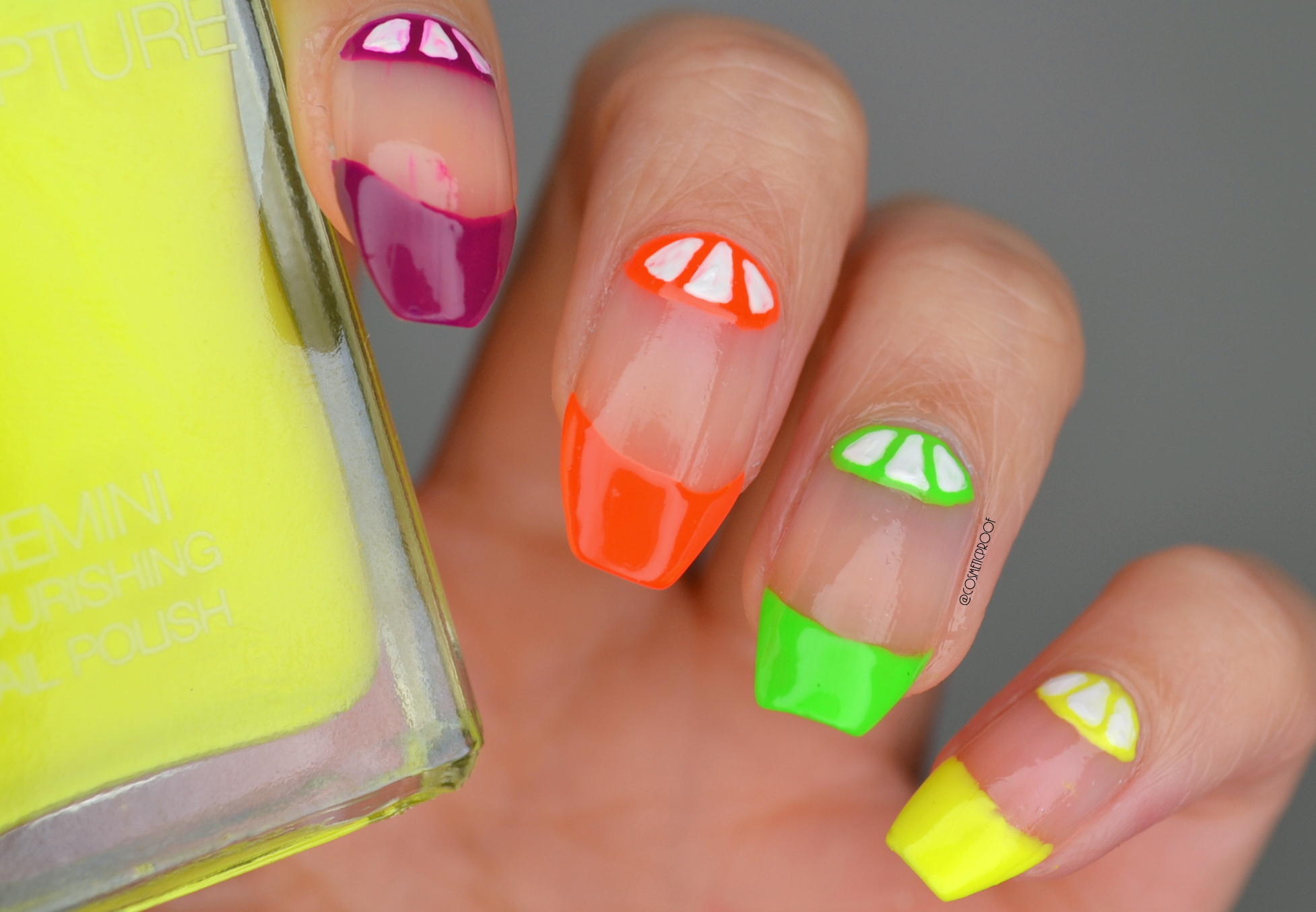 Neon Short Nails Summer Color Fake| Alibaba.com