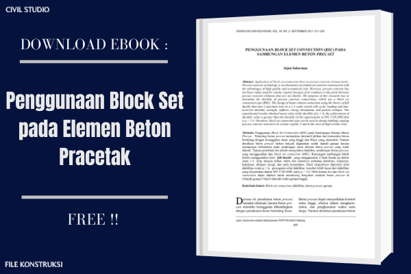 download_ebook_teknik_sipil_ Penggunaan Block Set pada Elemen Beton Pracetak