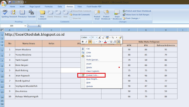 Cara Protect Worksheet (Lembar Kerja) Ms Excel / Memberi Password