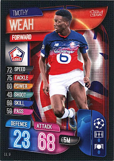 Topps Match Attax UEFA Champions League 2019-2020 (International Variant) LOSC Lille Set