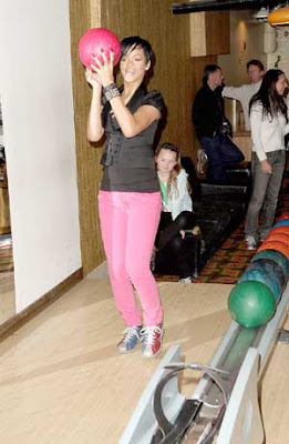 Rihanna Bowling Alley London Pictures