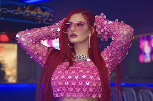 Justina Valentine Sets Fashion Goals in Bold Pink Crochet Look