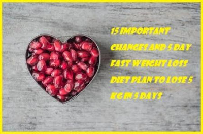 FAST WEIGHT LOSS DIET PLAN LOSE 5KG IN 5 DAYS