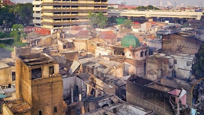 Subhanallah! Kebakaran Pasar Gembrong, 400 Bangunan Ludes Kecuali Masjid Kubah Hijau