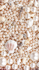 Pearls and Shells iPhone Wallpaper