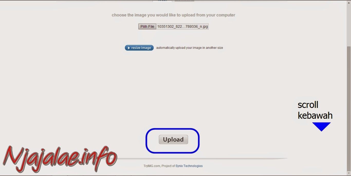 Cara Upload File Gambar Tanpa Daftar/Sign Up