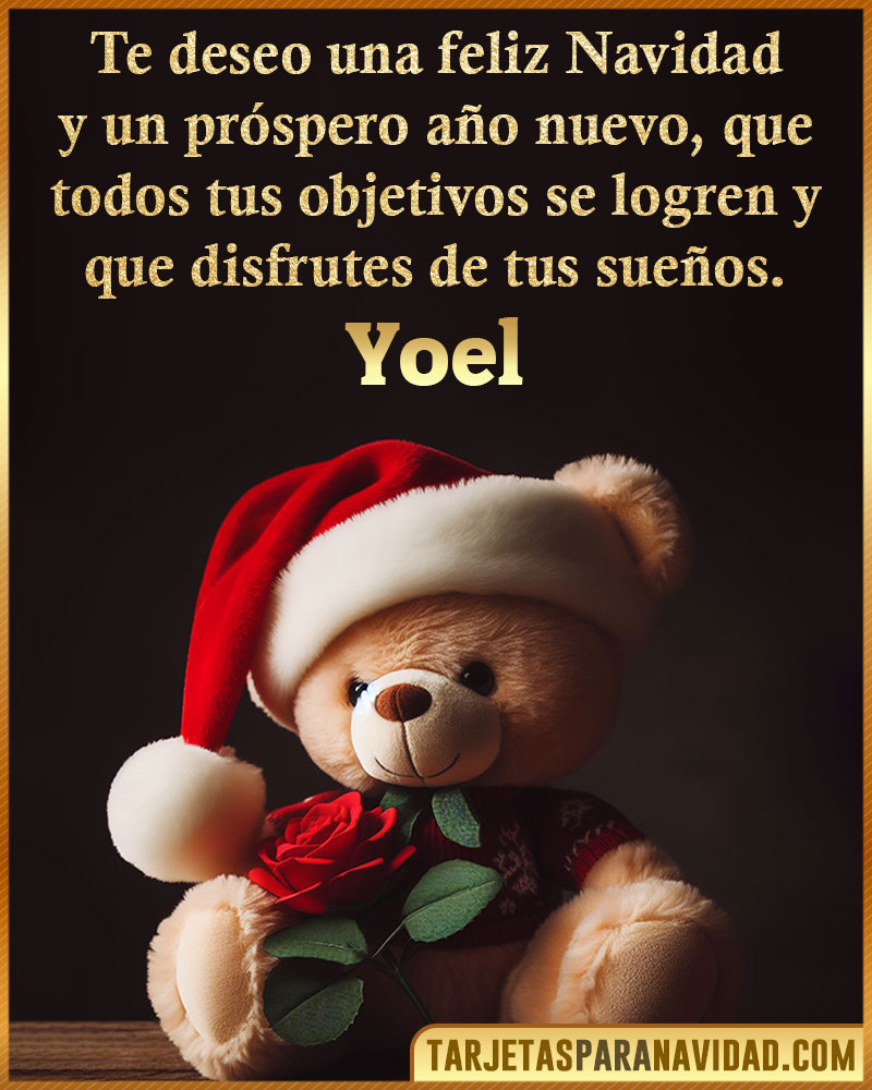 Felicitaciones de Navidad para Yoel