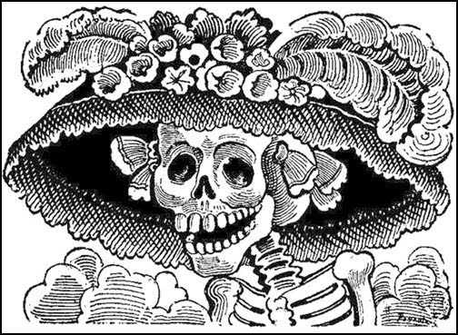 La Catrina o Calavera Garbancera seg n una ilustraci n del a o 1913