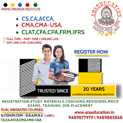 No.1 Leading Coaching Provider for Professional Courses in Coimbatore, Tamilnadu, India.