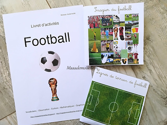 Livret d'activités, cartes de nomenclature football - Maaademoiselle A. Shop